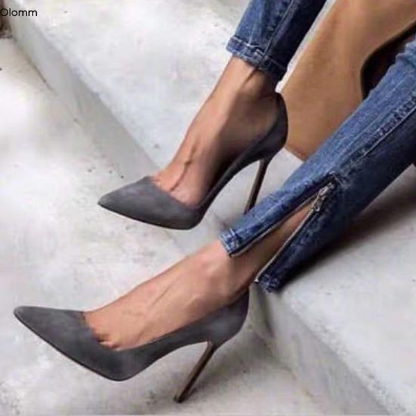 dress shoes olomm handmade fashion women pumps stiletto high heels pointed toe elegant black grey work us size 5-15
dress shoes olomm handmade fashion women pumps stiletto high heels pointed toe elegant black grey work us size 5-15