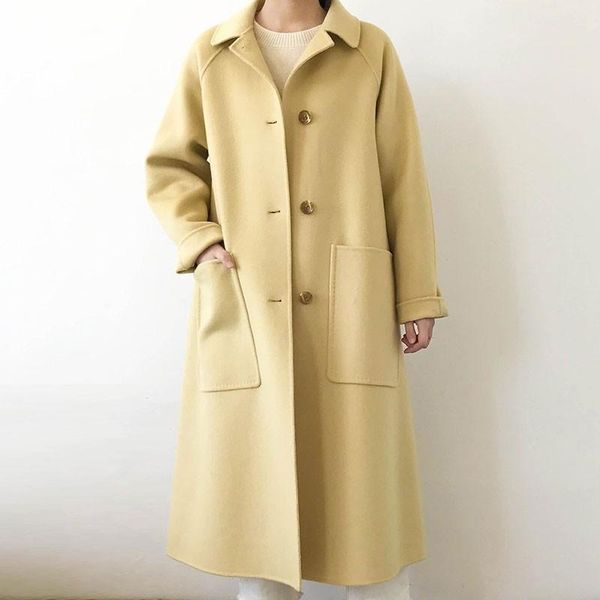 women's wool & blends coat female fashion women woolen coats high-end elegant long slim winter jacket royal coats&jackets plus size fem, Black
women's wool & blends coat female fashion women woolen coats high-end elegant long slim winter jacket royal coats&jackets plus size fem, Black