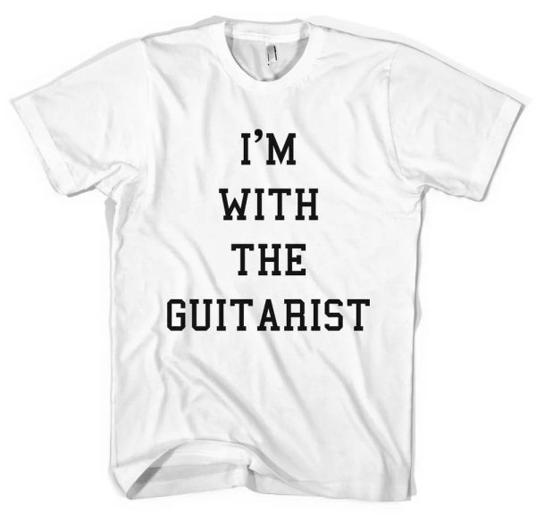 I'M con Il Chitarrista Musicista Fascia Groupie T-Shirt Tutte le Taglie, White;black
I'M con Il Chitarrista Musicista Fascia Groupie T-Shirt Tutte le Taglie, White;black