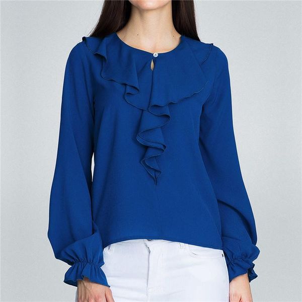chiffon blouse 2021 fashion women long sleeve shirt ruffles elegant ladies office tees casual solid loose 3xl women's blouses & shirts, White
chiffon blouse 2021 fashion women long sleeve shirt ruffles elegant ladies office tees casual solid loose 3xl women's blouses & shirts, White