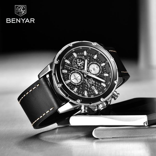 wristwatches benyar quartz mens watches wrist watch waterproof multifunction sport men clocks relogio masculino 2021, Slivery;brown
wristwatches benyar quartz mens watches wrist watch waterproof multifunction sport men clocks relogio masculino 2021, Slivery;brown