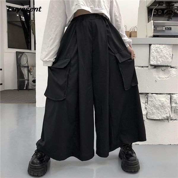 women's pants & capris dark gothic girl loose black long wide leg elastic waist women harajuku street pant summer big pocket goth punk, Black;white
women's pants & capris dark gothic girl loose black long wide leg elastic waist women harajuku street pant summer big pocket goth punk, Black;white