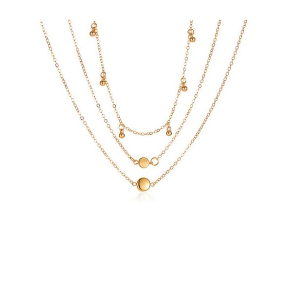 chains women's multilayer metal round pendant necklace vintage 3 layer clavicle chain geometric jewelry necklaces for teen girls, Silver
chains women's multilayer metal round pendant necklace vintage 3 layer clavicle chain geometric jewelry necklaces for teen girls, Silver