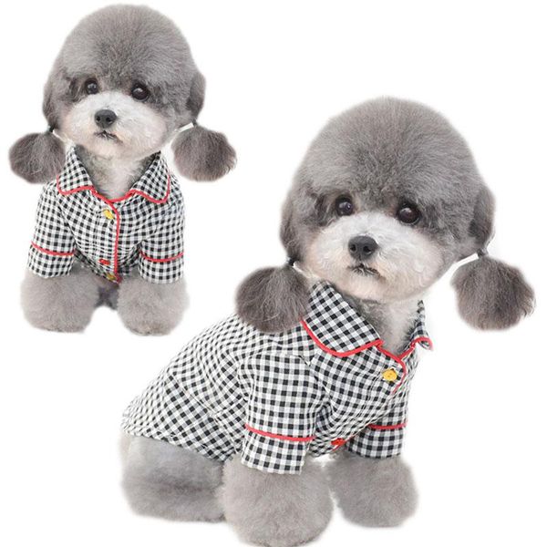 dog apparel soft clothes for small dogs plaid pajamas short sleeve cat shirt spring summer home air conditioning tshirt maltese pets
dog apparel soft clothes for small dogs plaid pajamas short sleeve cat shirt spring summer home air conditioning tshirt maltese pets