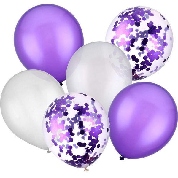 party decoration 6pcs 12inch latex white balloons purple confetti air inflatable ball for birthday wedding balloon decor supplies
party decoration 6pcs 12inch latex white balloons purple confetti air inflatable ball for birthday wedding balloon decor supplies