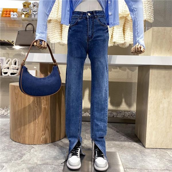 women's jeans brand original design 2021 high waist washed blue inside split versatile slim casual floor straight pants
women's jeans brand original design 2021 high waist washed blue inside split versatile slim casual floor straight pants