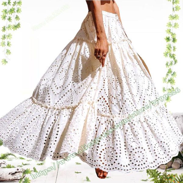 skirts 2021 female bohemia elegant summer 100% cotton hollow retro casual vintage long maxi with womens, Black
skirts 2021 female bohemia elegant summer 100% cotton hollow retro casual vintage long maxi with womens, Black