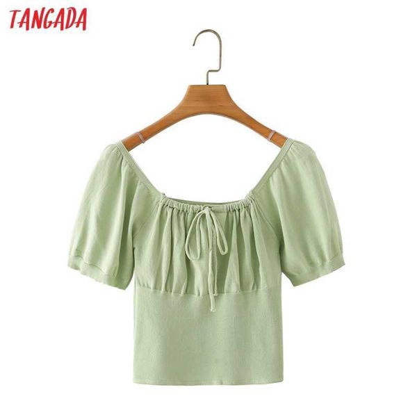tangada women solid crop knit t shirt short sleeve o neck tees ladies casual tee shirt street wear 7y21 210609, White
tangada women solid crop knit t shirt short sleeve o neck tees ladies casual tee shirt street wear 7y21 210609, White