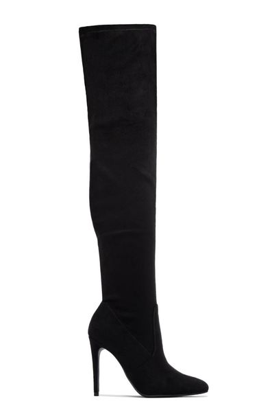 boots shujin 2021 women over the knee high hoof heels winter shoes pointed toe elastic fabric size 35-43, Black
boots shujin 2021 women over the knee high hoof heels winter shoes pointed toe elastic fabric size 35-43, Black