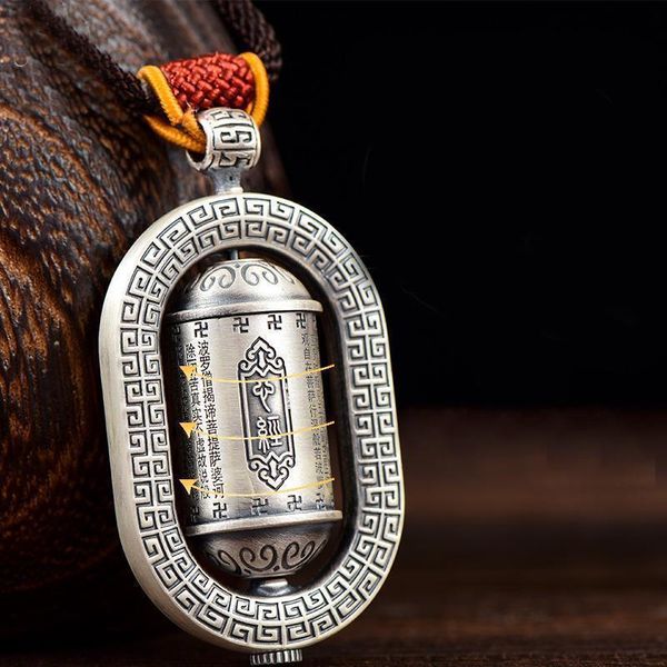 chains heart sutra shurangama mantra pendant men's safety and health amulet necklace women's jewelry accessories, Silver
chains heart sutra shurangama mantra pendant men's safety and health amulet necklace women's jewelry accessories, Silver