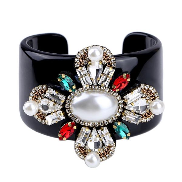bangle haha&toto trendy black resin inlaid handmade crystal beaded flower statement women jewelry 3306
bangle haha&toto trendy black resin inlaid handmade crystal beaded flower statement women jewelry 3306