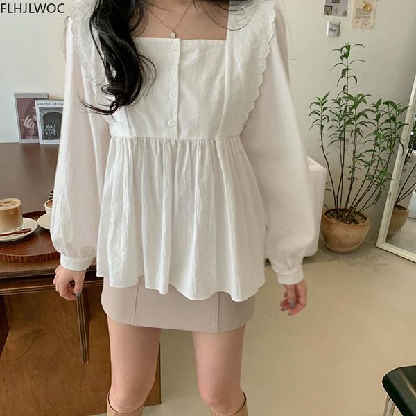 japan style cute belly peplum women solid shirts 2021 autumn long sleeve casual loose plus size vintage cotton linen women's blouse, White
japan style cute belly peplum women solid shirts 2021 autumn long sleeve casual loose plus size vintage cotton linen women's blouse, White