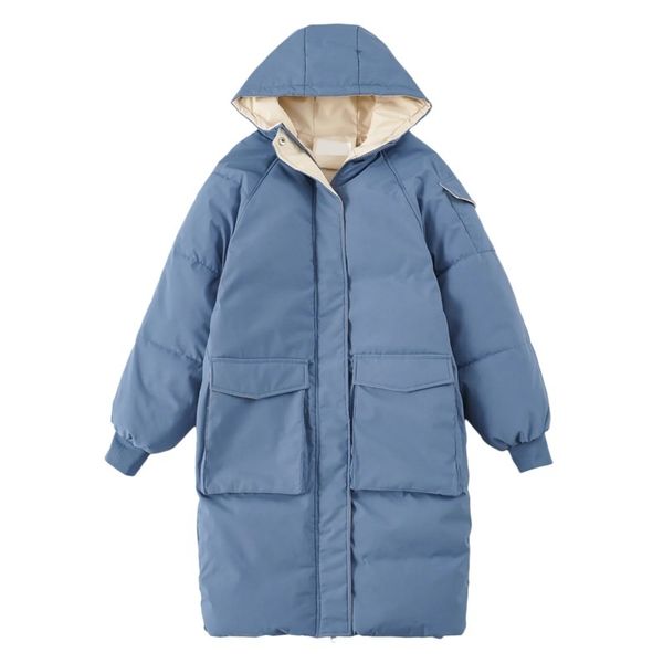 fashion straight slim big pocket hooded winter thicken warm long bread cotton coat ladies 210521, Black
fashion straight slim big pocket hooded winter thicken warm long bread cotton coat ladies 210521, Black