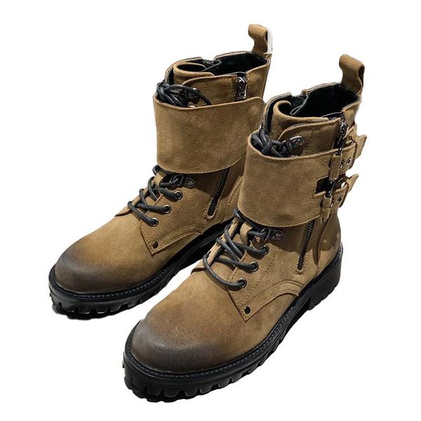 boots black belt buckle thick sole woman genuine leather round toe ankle cross tied rivet motorcycle booties
boots black belt buckle thick sole woman genuine leather round toe ankle cross tied rivet motorcycle booties