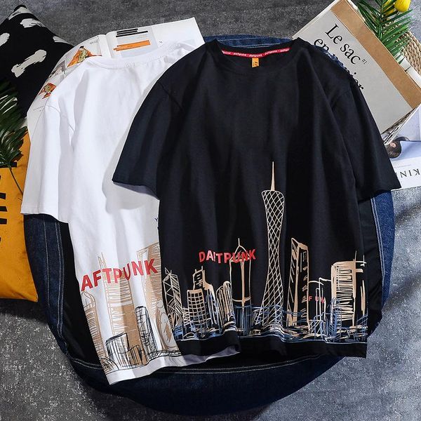 men's t-shirts summer t-shirt cotton bottoming shirt korean loose round neck clothes fashion casual clothing white black
men's t-shirts summer t-shirt cotton bottoming shirt korean loose round neck clothes fashion casual clothing white black