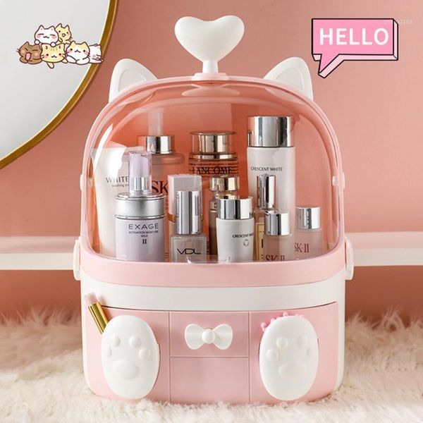 bathroom storage & organization karleksliv cute cosmetic box, larger capacity, dustproof and waterproof, kitten appearance, two-layer design
bathroom storage & organization karleksliv cute cosmetic box, larger capacity, dustproof and waterproof, kitten appearance, two-layer design