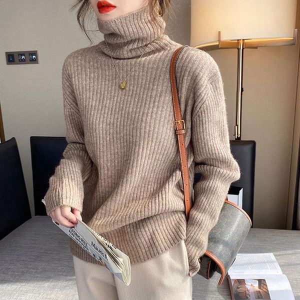women's sweaters women turtleneck knitted sweater elegant solid long sleeve ladies basic pullover fashion warm soft female loose inside, White;black
women's sweaters women turtleneck knitted sweater elegant solid long sleeve ladies basic pullover fashion warm soft female loose inside, White;black