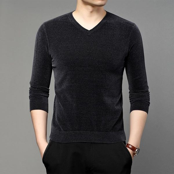 men's sweaters 2021 spring and autumn sweater men v-neck long-sleeved 3619-1020, White;black
men's sweaters 2021 spring and autumn sweater men v-neck long-sleeved 3619-1020, White;black