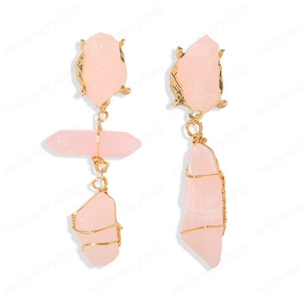 trendy dangle earring irregular asymmetry quartz semi-precious metal pendant drop earrings for women bohemian jewelry, Silver
trendy dangle earring irregular asymmetry quartz semi-precious metal pendant drop earrings for women bohemian jewelry, Silver