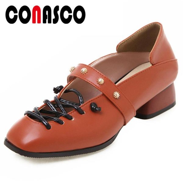 dress shoes conasco vintage pumps women classic ratro square low heels lace-on casual spring summer woman basic, Black
dress shoes conasco vintage pumps women classic ratro square low heels lace-on casual spring summer woman basic, Black