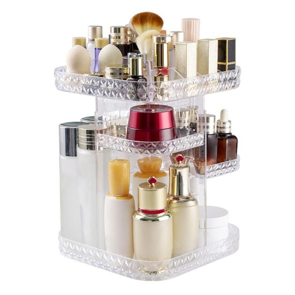 storage boxes & bins bedroom 360 degree rotating box bathroom display stand makeup organizer fashion adjustable shelf height large capacity
storage boxes & bins bedroom 360 degree rotating box bathroom display stand makeup organizer fashion adjustable shelf height large capacity