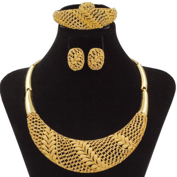 earrings & necklace african bride gold jewelry sets fashion women bracelet nigerian wedding accessories christmas gifts, Silver
earrings & necklace african bride gold jewelry sets fashion women bracelet nigerian wedding accessories christmas gifts, Silver