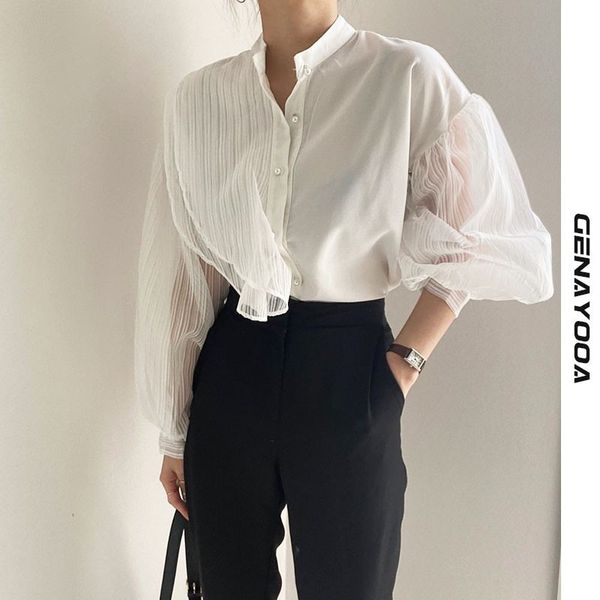 genayooa spring puff blouses mesh autumn women's shirt long sleeve korean chic blusas casual shirts 210417, White
genayooa spring puff blouses mesh autumn women's shirt long sleeve korean chic blusas casual shirts 210417, White