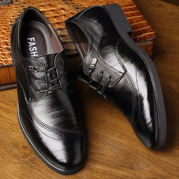 dress shoes limeike men classic genuine leather luxury formal oxford male fashion flats pointed toe work, Black
dress shoes limeike men classic genuine leather luxury formal oxford male fashion flats pointed toe work, Black