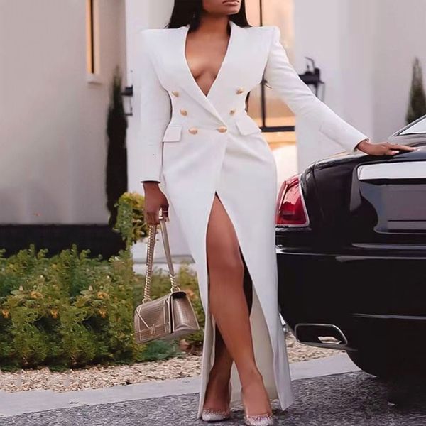 casual dresses mulheres elegantes blazer vestido ternos manga longa botões envoltório maxi casaco de jaqueta elegante moda senhora tamanho g, Black;gray
casual dresses mulheres elegantes blazer vestido ternos manga longa botões envoltório maxi casaco de jaqueta elegante moda senhora tamanho g, Black;gray
