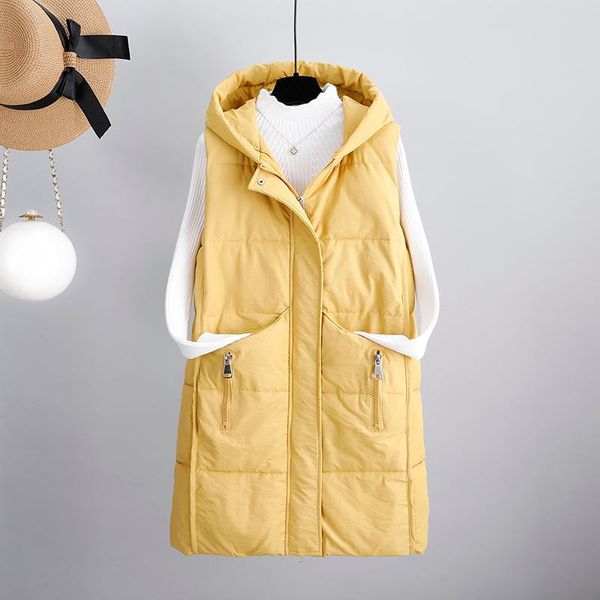 women's vests solid color cotton padded waistcoat for women 2021 autumn and winter long style vest 4 colors sleeveless coat female, Black;white
women's vests solid color cotton padded waistcoat for women 2021 autumn and winter long style vest 4 colors sleeveless coat female, Black;white