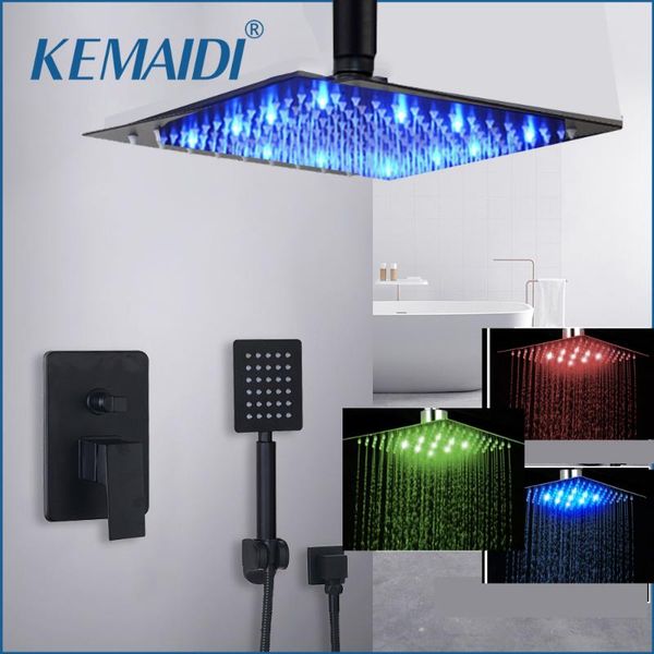 bathroom shower faucet set black brass 8/16 led cold and mixer tap w/ waterfall 2-functions rainfall head sets
bathroom shower faucet set black brass 8/16 led cold and mixer tap w/ waterfall 2-functions rainfall head sets