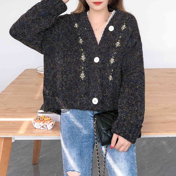 knits spring and autumn knitwear cardigan female embroidery thick coat fashion crop sweater, White
knits spring and autumn knitwear cardigan female embroidery thick coat fashion crop sweater, White