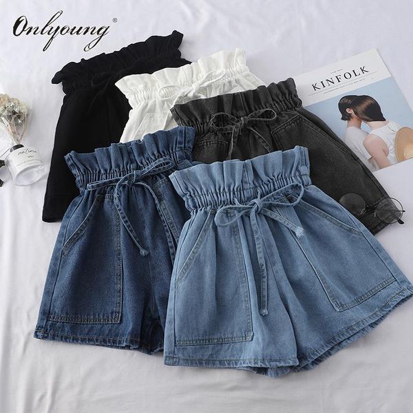 women's shorts onlyoung 2021 summer streetwear women denim high waist elastic stretch wide leg casual jeans femme, White;black
women's shorts onlyoung 2021 summer streetwear women denim high waist elastic stretch wide leg casual jeans femme, White;black