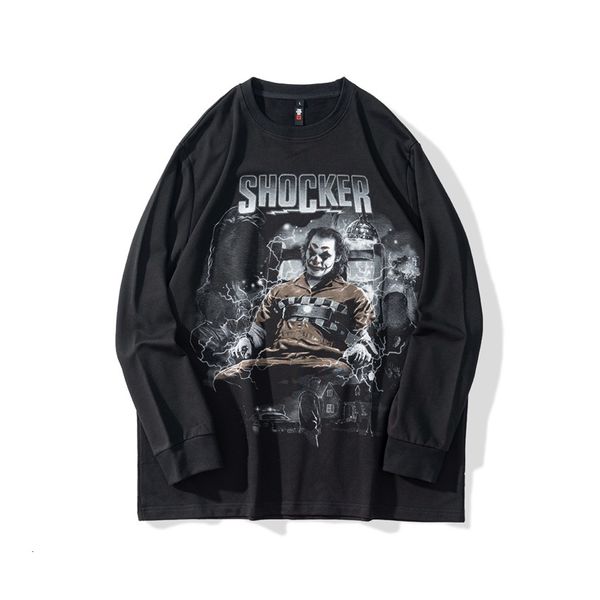high street dark devil clown large size thin sweater male youth hip hop long sleeve round neck pullover cotton, Black
high street dark devil clown large size thin sweater male youth hip hop long sleeve round neck pullover cotton, Black