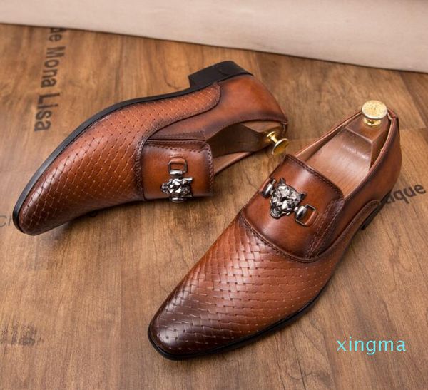 british fashion designer men's pointed weave metal decoration flats dress shoes male wedding homecoming prom formal shoes for man, Black
british fashion designer men's pointed weave metal decoration flats dress shoes male wedding homecoming prom formal shoes for man, Black