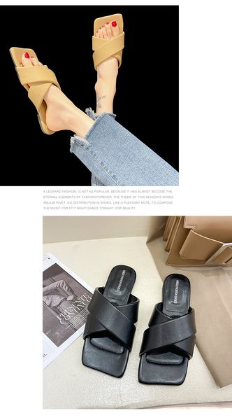 women slippers 2021 summer fashion design cross band open toe flats vintage casual slides outdoor beach female flip flops dtr574, Black
women slippers 2021 summer fashion design cross band open toe flats vintage casual slides outdoor beach female flip flops dtr574, Black