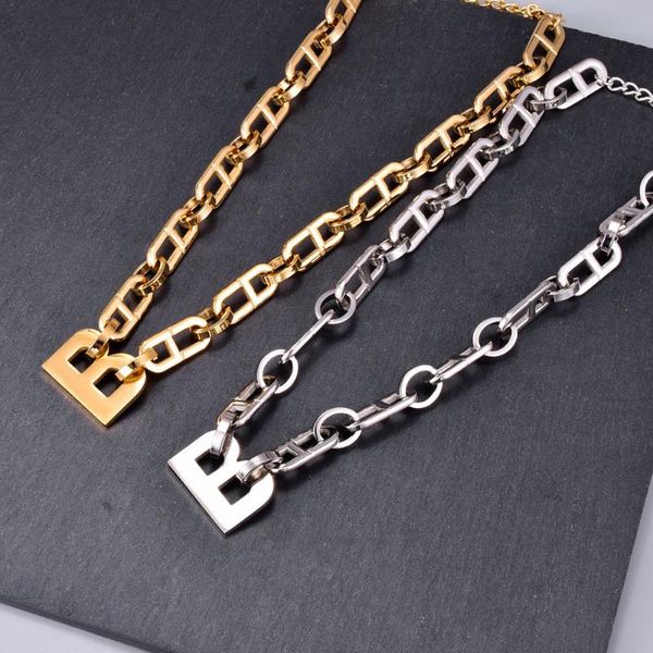 trend b letter necklace for women stainless steel wide thick chain initial pendant with charm jewelry female holiday gift necklaces, Silver
trend b letter necklace for women stainless steel wide thick chain initial pendant with charm jewelry female holiday gift necklaces, Silver