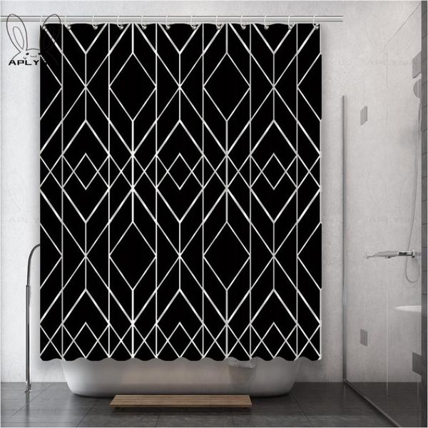 aplysia geometric shower curtains simple square grid golden line waterproof polyester fabric bathroom for home decor
aplysia geometric shower curtains simple square grid golden line waterproof polyester fabric bathroom for home decor