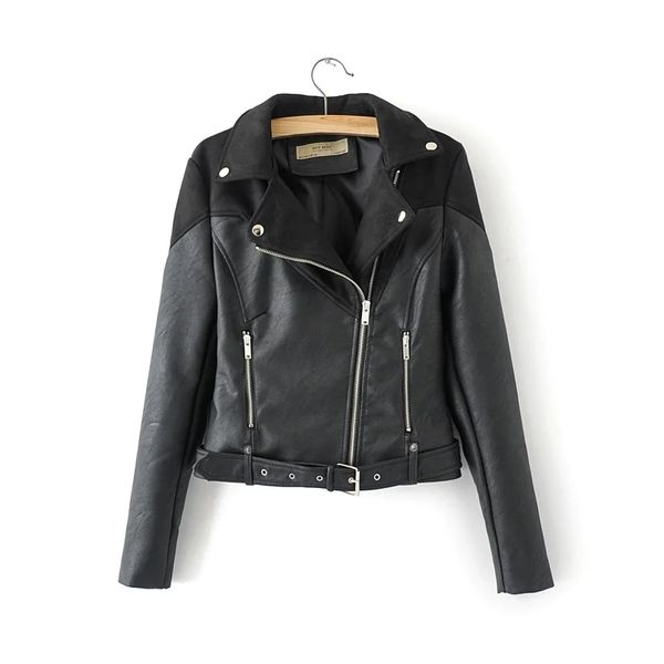 fashion patchwork women pu coat spring black cusual ladies leather jackets cool pocket female coats loose girls jacket 210427
fashion patchwork women pu coat spring black cusual ladies leather jackets cool pocket female coats loose girls jacket 210427