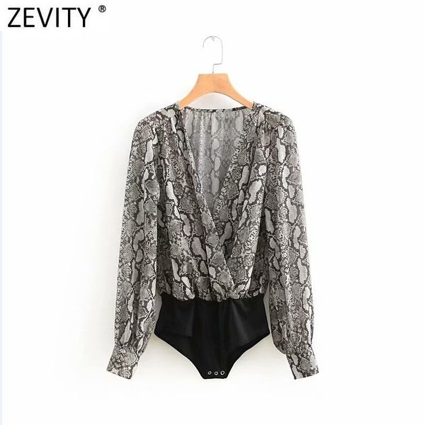 zevity women cross v neck snake skin print patchwork bodysuits office lady serpentine slim siamese chic romper p1011 210419, Black;white
zevity women cross v neck snake skin print patchwork bodysuits office lady serpentine slim siamese chic romper p1011 210419, Black;white