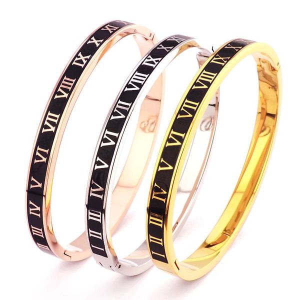 fashion titanium steel roman black lover bracelet &bangle for woman men digital couple bangle jewelry
fashion titanium steel roman black lover bracelet &bangle for woman men digital couple bangle jewelry