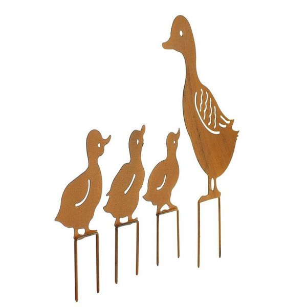 4pcs/set metal ducks decorative garden stakes - family outdoor silhouette decoration lawn ornaments gifts set p7ding decorations
4pcs/set metal ducks decorative garden stakes - family outdoor silhouette decoration lawn ornaments gifts set p7ding decorations