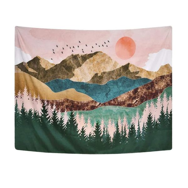 tapestries mountain tapestry sun forest tree wall hanging nature landscape green and brown beach blanket(51x59 in)
tapestries mountain tapestry sun forest tree wall hanging nature landscape green and brown beach blanket(51x59 in)