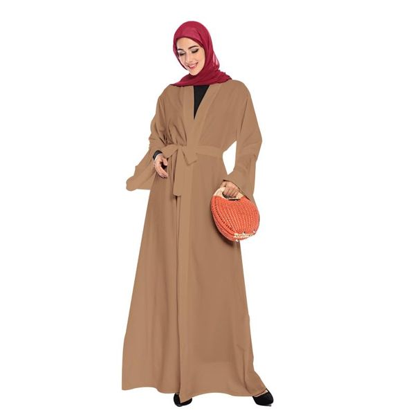 ethnic clothing muslim dress fashion middle east eid duabi abaya turkey robe solid color long sleeve cardigan belt donsignet, Red
ethnic clothing muslim dress fashion middle east eid duabi abaya turkey robe solid color long sleeve cardigan belt donsignet, Red