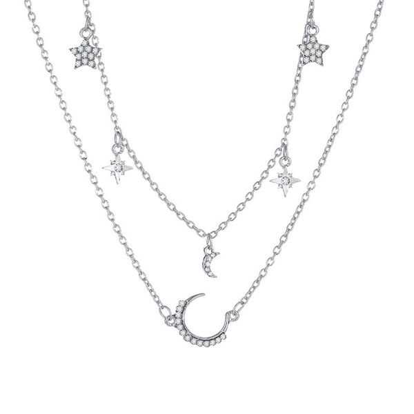 chains jewelry y2k european and american double-layer star vintage moon alloy pendant necklace geometric necklaces for teen girls, Silver
chains jewelry y2k european and american double-layer star vintage moon alloy pendant necklace geometric necklaces for teen girls, Silver