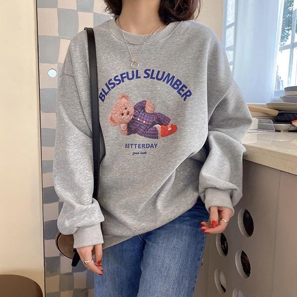 women's hoodies & sweatshirts 2021 autumn winter sweatshirt harajuku korean fashion vintage sweet kawaii clothes cartoon teddy bear pri, Black
women's hoodies & sweatshirts 2021 autumn winter sweatshirt harajuku korean fashion vintage sweet kawaii clothes cartoon teddy bear pri, Black