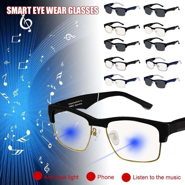 smart k2 wireless bril 90 mah usb auto sport headset anti-blu-ray oortelefoon 5.0 bluetooth glasses headphones, Black
smart k2 wireless bril 90 mah usb auto sport headset anti-blu-ray oortelefoon 5.0 bluetooth glasses headphones, Black