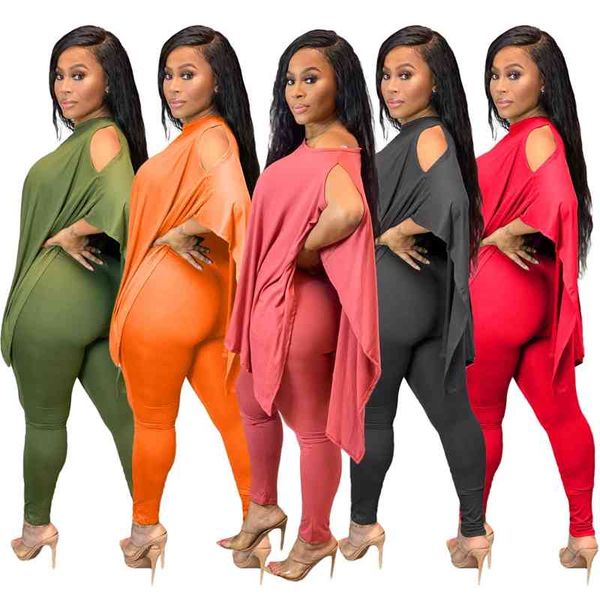 fashion loose solid lady sets slash neck shoulder hollow out asymmetric casual tees high waist leggings pants two pieces outfits autumn, Gray
fashion loose solid lady sets slash neck shoulder hollow out asymmetric casual tees high waist leggings pants two pieces outfits autumn, Gray