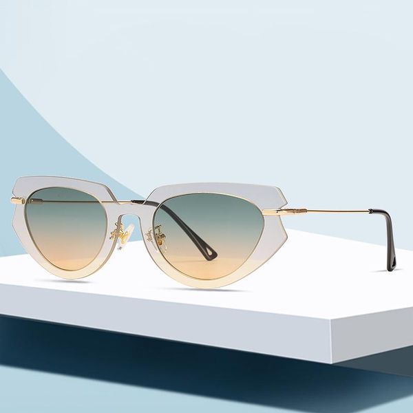 sunglasses 2021 est women polarized cat eye sun glasses mirror metal vintage brand designer eyewear oculos feminino de sol, White;black
sunglasses 2021 est women polarized cat eye sun glasses mirror metal vintage brand designer eyewear oculos feminino de sol, White;black