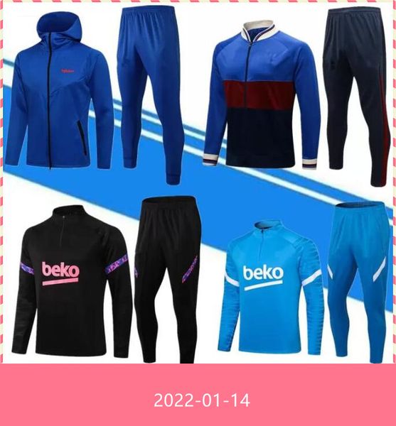 21/22 jacket soccer tracksuit suit del chandal 2021 2022 long sleeve sportswear leisure jog training, Black
21/22 jacket soccer tracksuit suit del chandal 2021 2022 long sleeve sportswear leisure jog training, Black